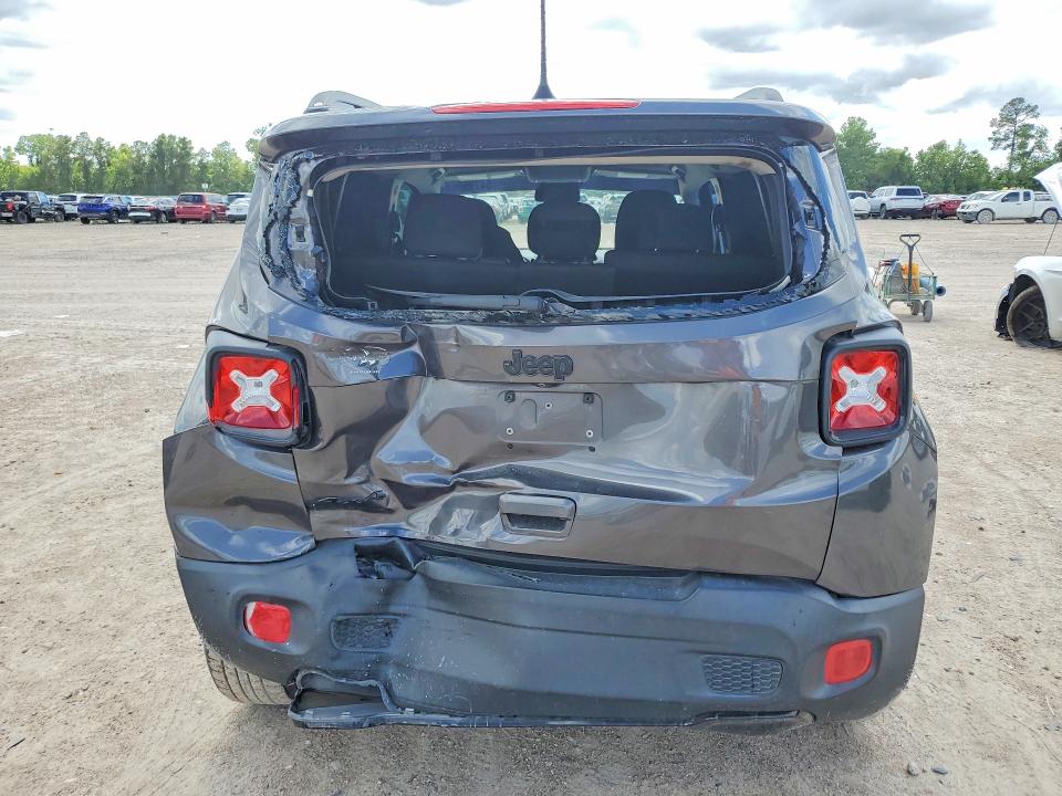 2018 Jeep Renegade VIN ZACCJBBB0JPH29163 COPART salvage auction — REAR END, Tx - Salvage Vehicle Title, sold $175 on 2026-08-07 (photo 6)