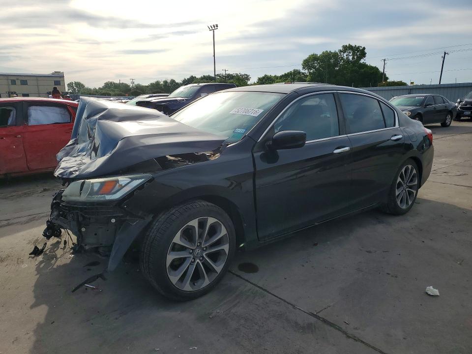 2014 Honda VIN 1HGCR2F54EA271017 COPART salvage auction — FRONT END, Tx - Salvage Vehicle Title, sold $825 on 2026-07-09 (photo 1)