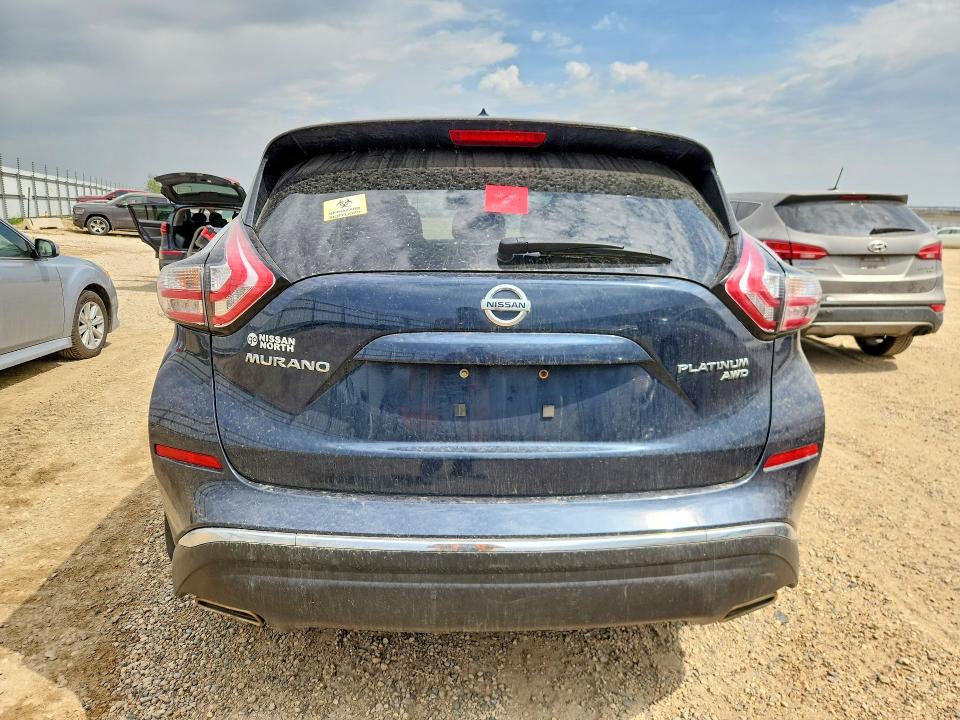 2016 Nissan Murano VIN 5N1AZ2MH9GN133595 COPART salvage auction — VANDALISM, Ab - Bos - Salvage, sold $2,000 on 2026-07-02 (photo 6)