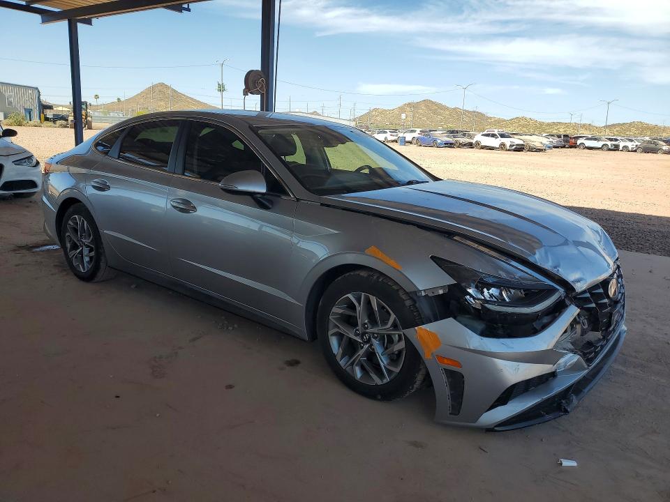 2020 Hyundai Sonata VIN 5NPEF4JA1LH022521 COPART salvage auction — FRONT END, Az - Cert Of Title - Salvage, sold $2,300 on 2026-07-09 (photo 4)