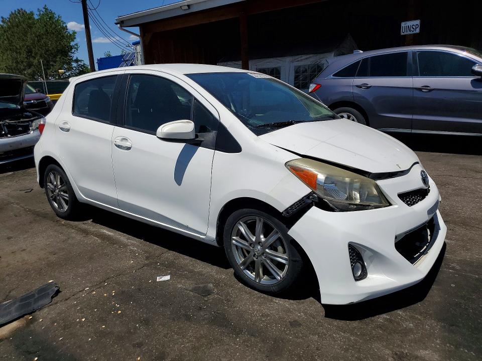 2012 Toyota Yaris VIN JTDKTUD30CD516190 COPART salvage auction — FRONT END, Co - Public - Salvage Title, sold $1,550 on 2026-07-16 (photo 4)