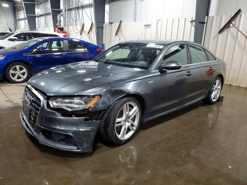 2015 Audi A6 VIN WAUHGAFC1FN031465 COPART salvage auction — FRONT END, Mn - Cert Of Title-Salvage, sold $1,250 on 2026-07-14 (photo 1)