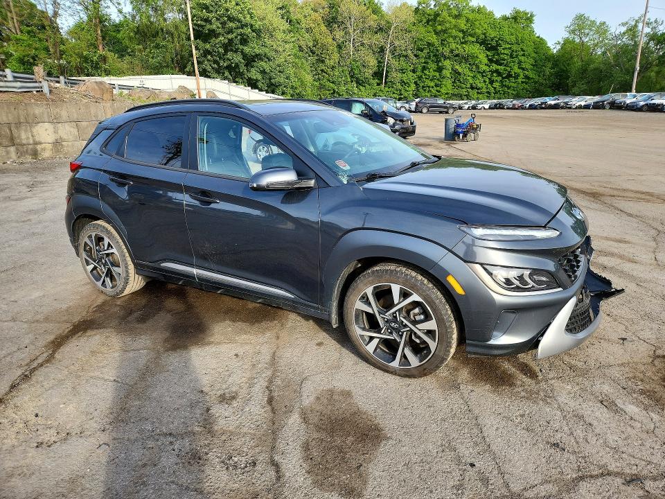 2022 Hyundai VIN KM8K53A3XNU889065 COPART salvage auction — FRONT END, Ny - Mv-907A Salvage Certificate, sold $4,400 on 2026-07-09 (photo 4)