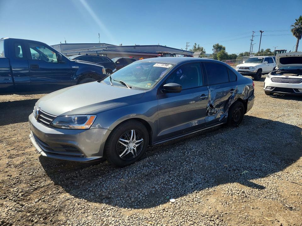 2015 Volkswagen Jetta VIN 3VW2K7AJ5FM307265 — COPART salvage auction photo