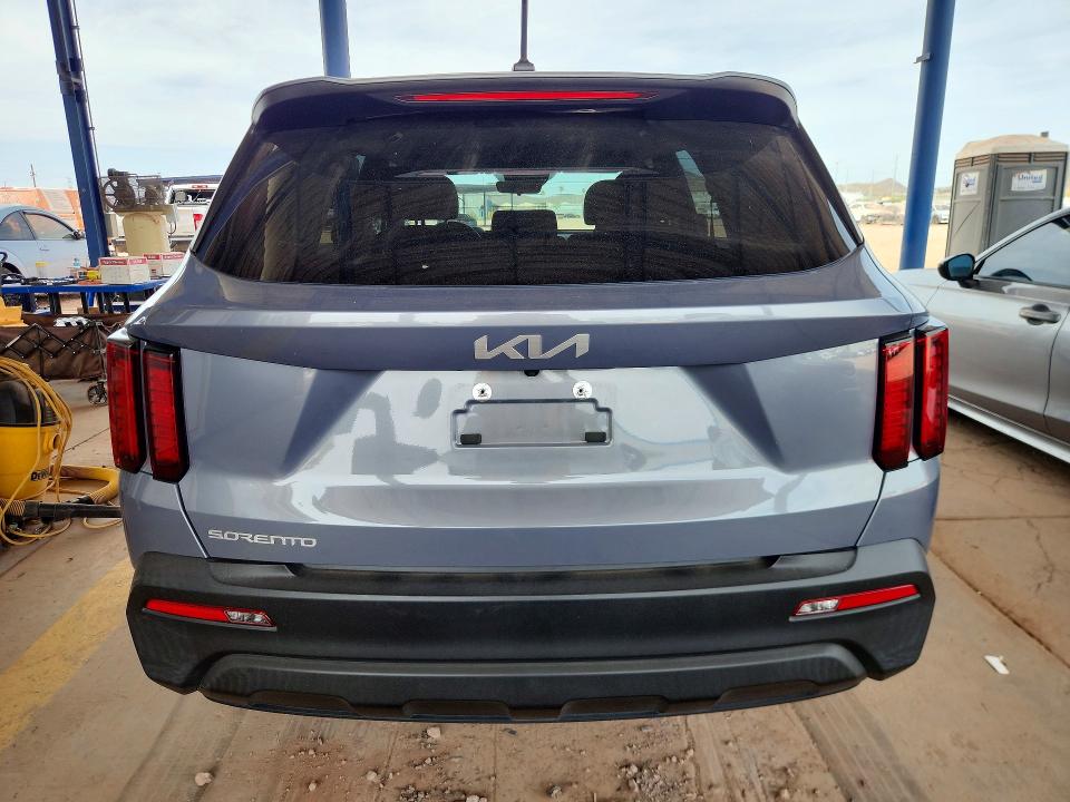 2023 Kia Sorento VIN 5XYRG4LC0PG189916 COPART salvage auction — FRONT END, Az - Cert Of Title - Salvage, sold $7,200 on 2026-07-09 (photo 6)