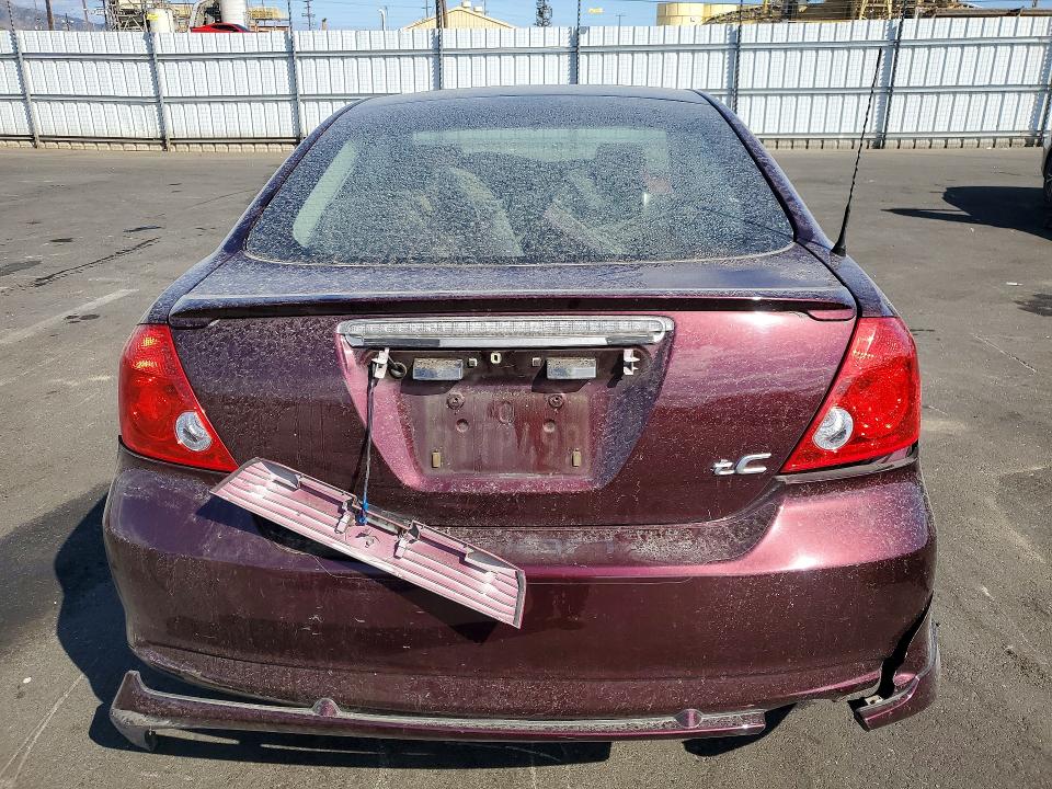 2005 Scion Tc VIN JTKDE167850061528 COPART salvage auction — FRONT END, Ca - Salvage Certificate, sold $475 on 2026-07-08 (photo 6)