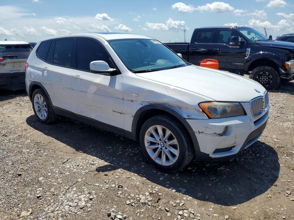 2014 BMW X3 VIN 5UXWX9C56E0D21387 COPART salvage auction — FRONT END, Tx - Nonrepairable Title, sold $725 on 2026-07-02 (photo 4)