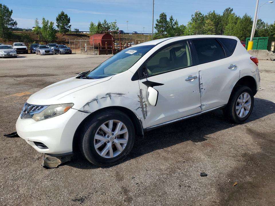 2012 Nissan Murano VIN JN8AZ1MU9CW122018 COPART salvage auction — FRONT END, SC - CERT OF TITLE-SALVAGE, sold $300 on 2026-07-17 (photo 1)