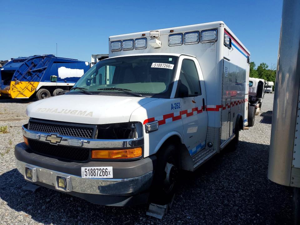 2019 Chevrolet Express g3500 VIN 1GB3GRCG6K1255632 COPART salvage auction — MECHANICAL, NC - DEALER ONLY CLEAN TITLE, sold $9,300 on 2026-07-29 (photo 1)
