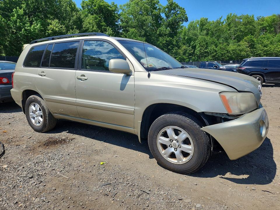 2002 Toyota Highlander VIN JTEHF21A920044971 COPART salvage auction — FRONT END, Md - Cert Of Salvage > 75% Damage, sold $425 on 2026-07-10 (photo 4)