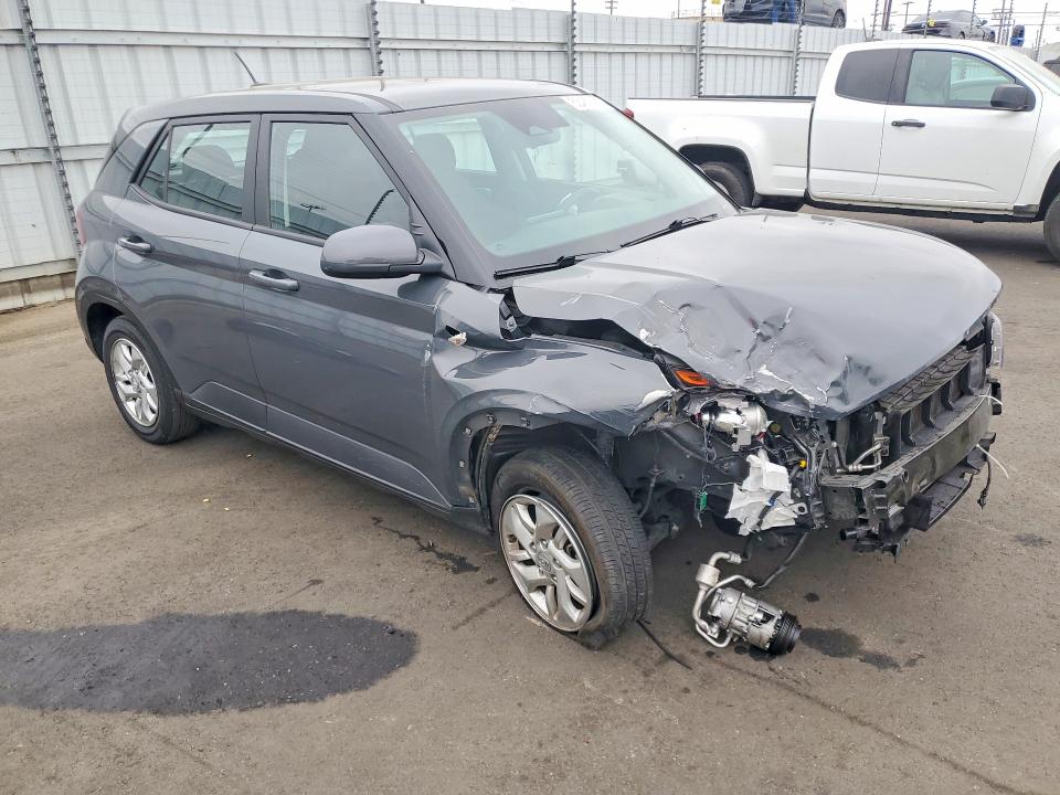 2023 Hyundai Venue VIN KMHRB8A34PU265866 COPART salvage auction — FRONT END, Ca - Salvage Certificate, sold $1,850 on 2026-07-13 (photo 4)