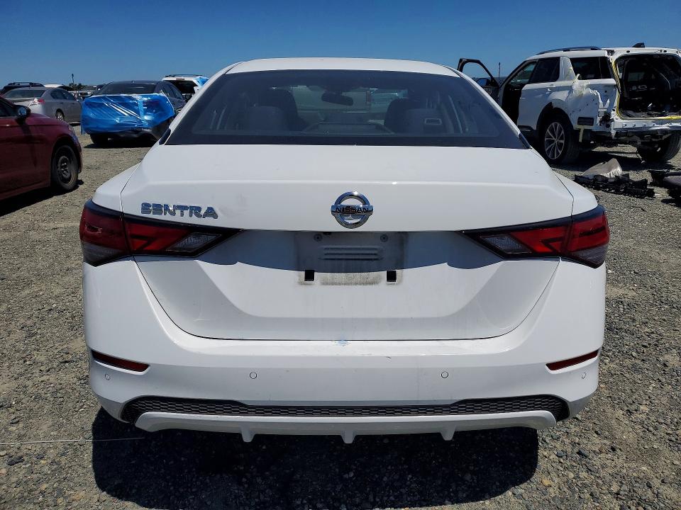 2022 Nissan Sentra VIN 3N1AB8BV7NY287407 COPART salvage auction — FRONT END, Ca - Salvage Certificate, sold $2,600 on 2026-07-02 (photo 6)