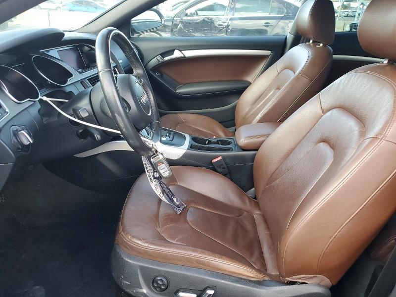 2013 Audi A5 VIN WAUCFAFR7DA012649 COPART salvage auction — FRONT END, Co - Public - Salvage Title, sold $3,200 on 2026-07-21 (photo 7)