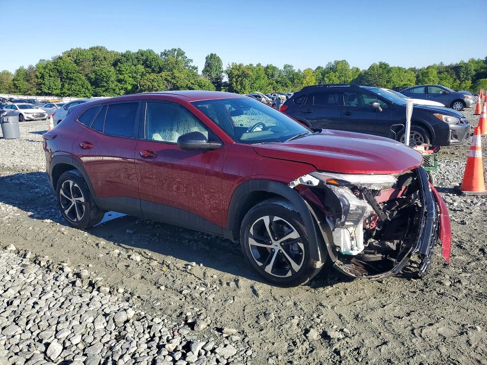 2024 Chevrolet Trax VIN KL77LGE25RC205136 COPART salvage auction — FRONT END, Nc - Salvage Certificate Of Title, sold $3,150 on 2026-07-15 (photo 4)