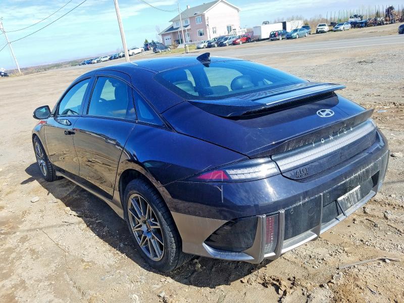 2025 Hyundai Ioniq 6 VIN KMHM34AA1SA106179 COPART salvage auction — FRONT END, Qc - Gravement Accidente, sold $10,200 on 2026-07-07 (photo 2)