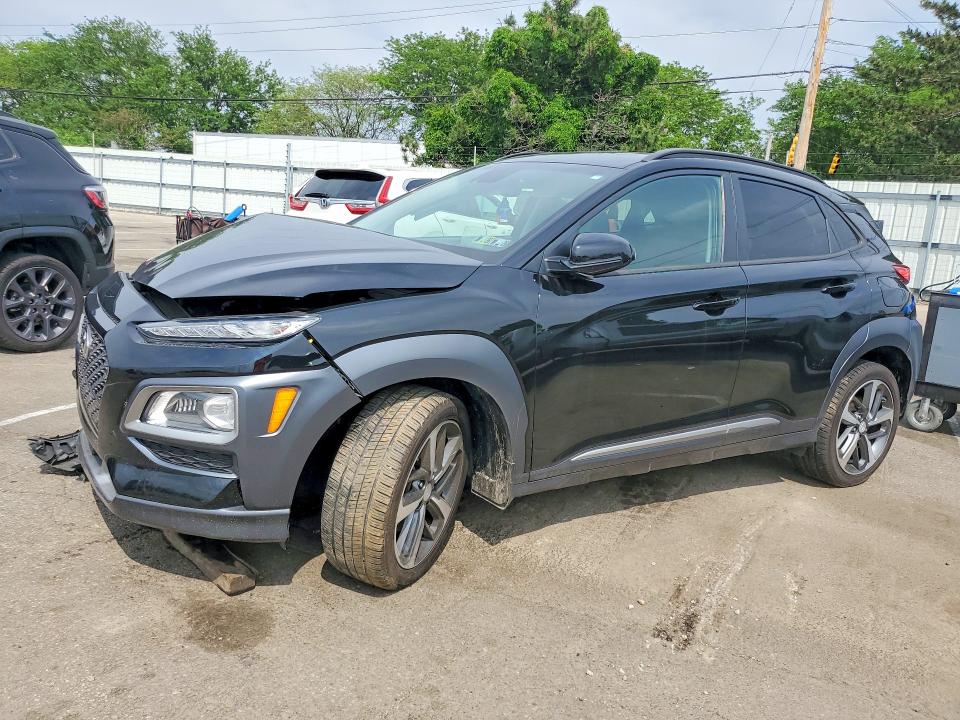 2018 Hyundai VIN KM8K5CA57JU112676 COPART salvage auction — FRONT END, Oh - Cert Of Title-Salvage, sold $2,325 on 2026-07-21 (photo 1)