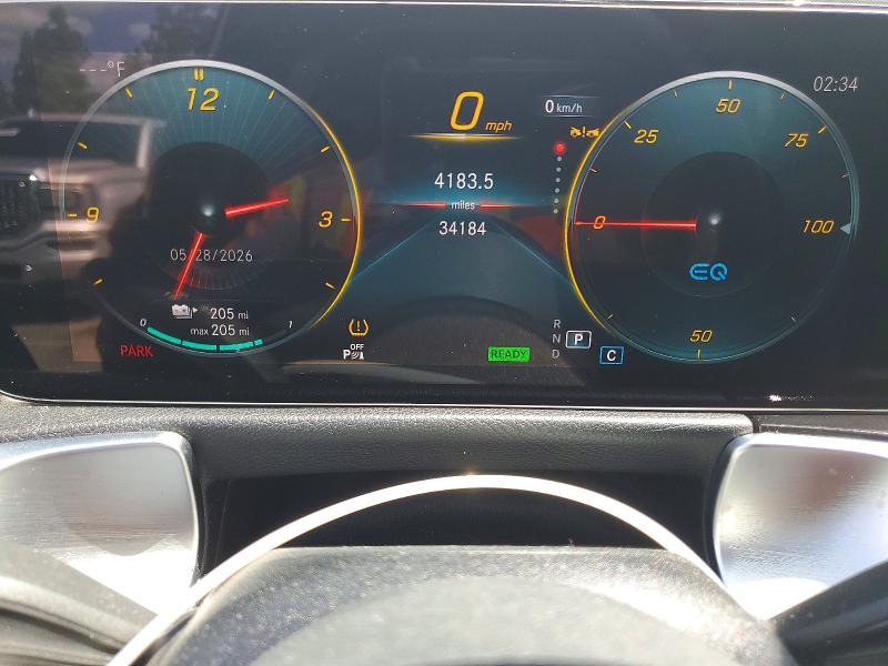 2023 Mercedes-benz Eqb VIN W1N9M0KB0PN071179 COPART salvage auction — FRONT END, Ca - Salvage Certificate, sold $13,300 on 2026-07-02 (photo 9)
