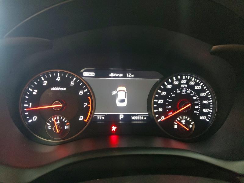 2018 Kia Stinger VIN KNAE55LCXJ6018320 COPART salvage auction — FRONT END, Tn - Salvage Certificate, sold $3,400 on 2026-07-28 (photo 9)