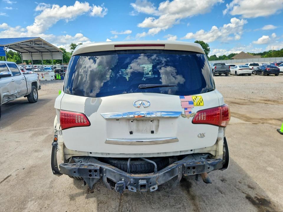 2011 Infiniti Qx56 VIN JN8AZ2NC6B9303313 COPART salvage auction — REAR END, Ms - Cert Of Title-Salvaged, sold $2,650 on 2026-07-17 (photo 6)