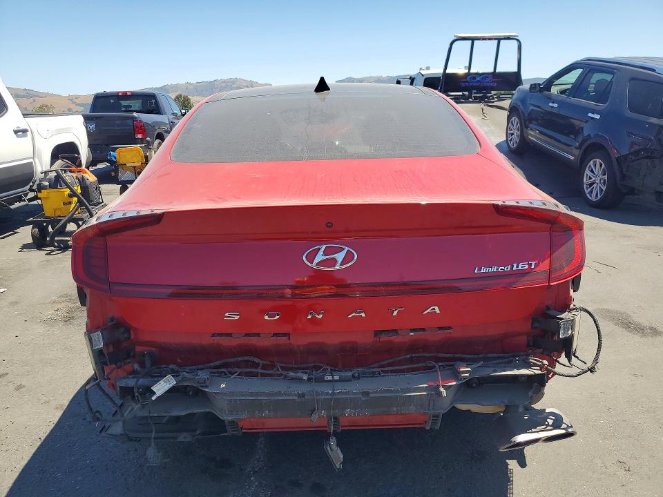 2020 Hyundai Sonata VIN 5NPEH4J21LH042478 COPART salvage auction — REAR END, Ca - Salvage Certificate, sold $4,650 on 2026-07-02 (photo 6)