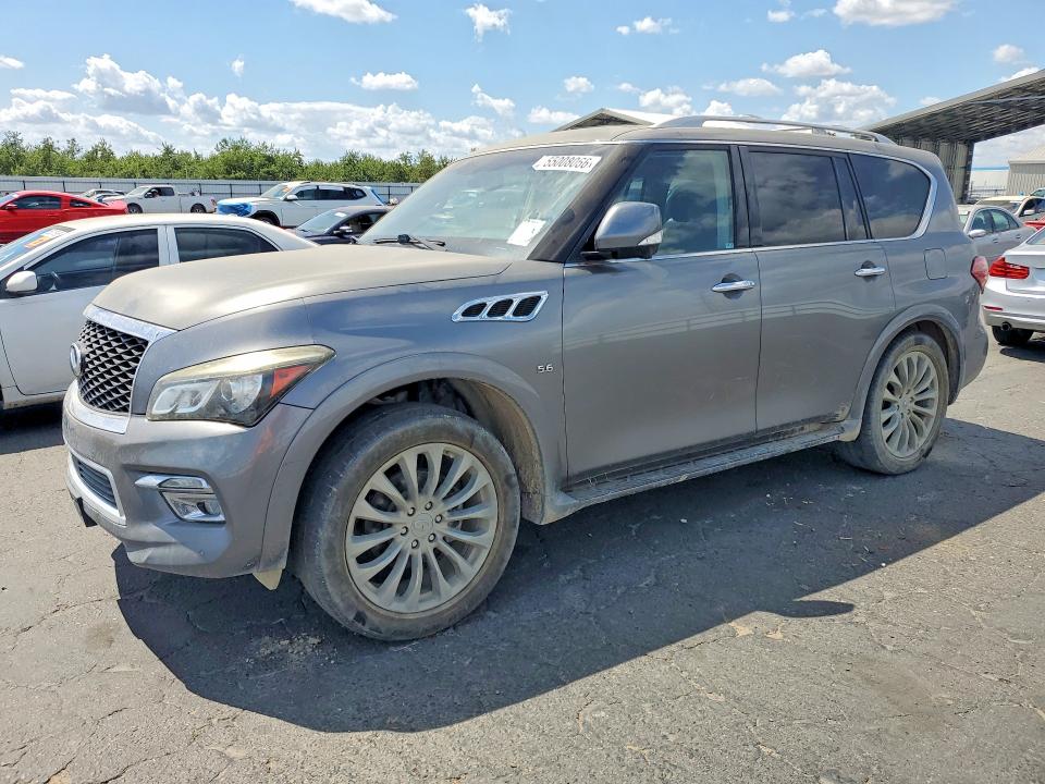 2015 Infiniti Qx80 VIN JN8AZ2NC6F9370841 COPART salvage auction — REAR END, Ca - Dis/Dlr/Exp Only Clean Title, sold $3,500 on 2026-07-30 (photo 1)