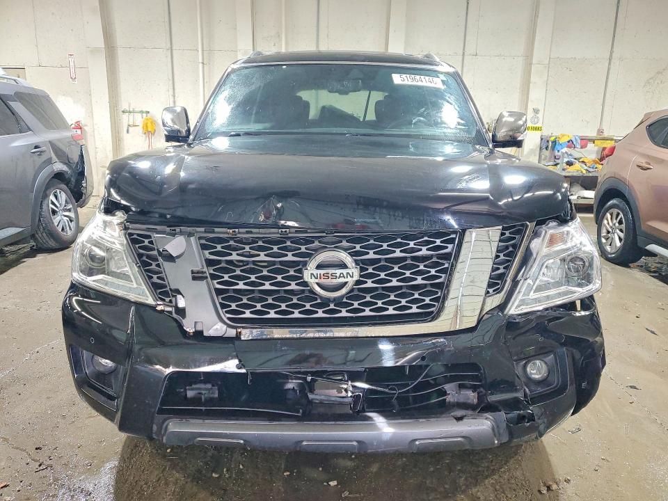 2018 Nissan Armada VIN JN8AY2NF6J9332466 COPART salvage auction — FRONT END, Tn - Salvage Certificate, sold $4,800 on 2026-07-21 (photo 5)