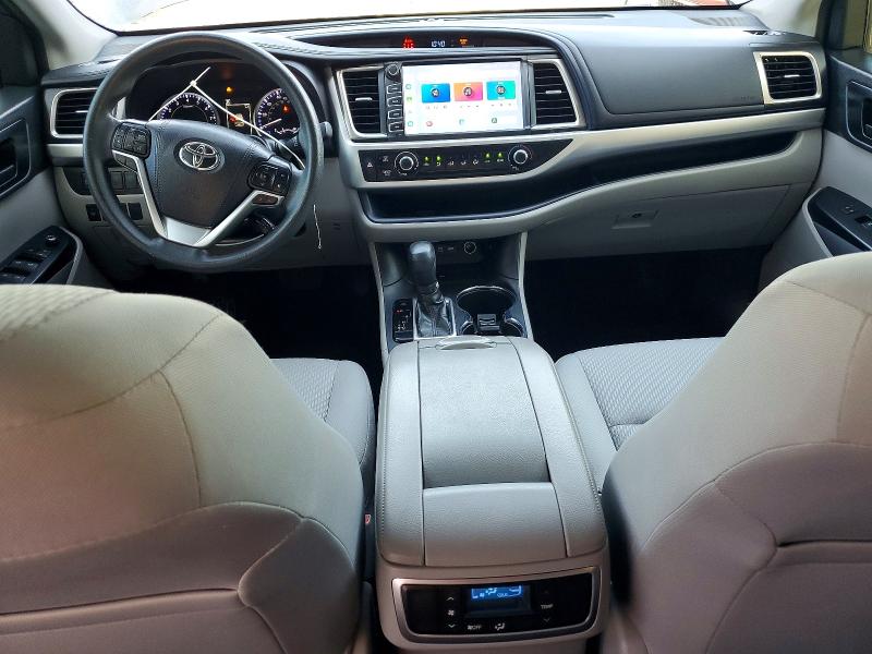 2019 Toyota Highlander VIN 5TDZZRFH2KS366797 COPART salvage auction — FRONT END, Fl - Cert Of Title Slvg Rebuildable, sold $3,150 on 2026-07-10 (photo 8)