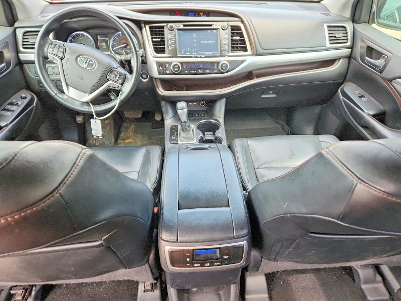2019 Toyota Highlander VIN 5TDJZRFH1KS625714 COPART salvage auction — REAR END, Nj - Cert Of Title-Salvage, sold $8,200 on 2026-07-22 (photo 8)