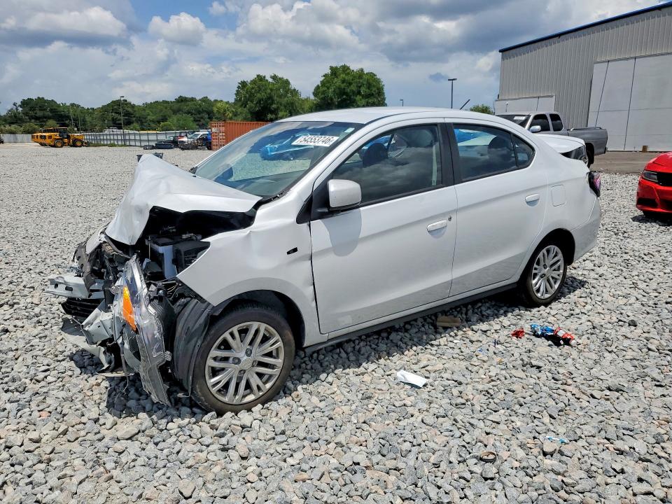 2024 Mitsubishi Mirage VIN ML32FUFJ0RHF15390 COPART salvage auction — FRONT END, Fl - Cert Of Title Slvg Rebuildable, sold $950 on 2026-07-13 (photo 1)