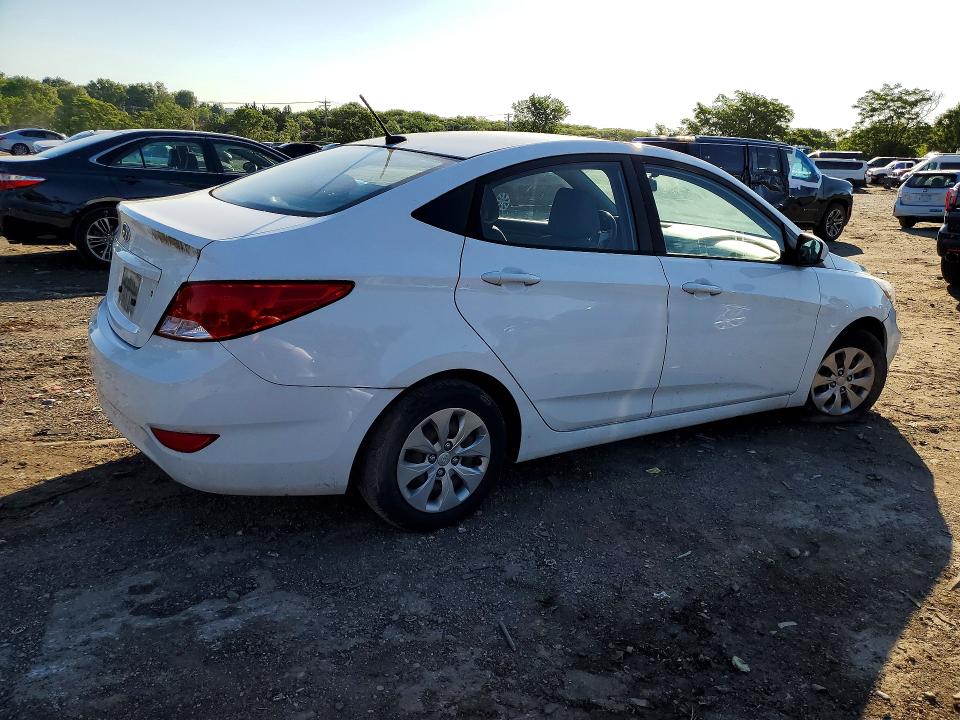 2017 Hyundai Accent VIN KMHCT4AEXHU309822 COPART salvage auction — FRONT END, Md - Certificate Of Title, sold $1,100 on 2026-07-02 (photo 3)