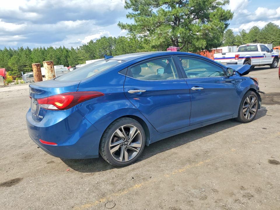 2014 Hyundai Elantra VIN KMHDH4AE6EU042549 COPART salvage auction — FRONT END, Sc - Cert Of Title-Salvage, sold $725 on 2026-07-24 (photo 3)