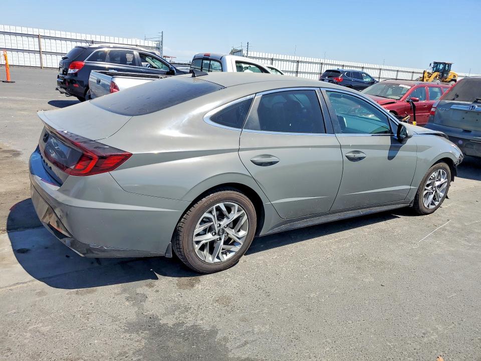 2021 Hyundai Sonata VIN 5NPEL4JA2MH092085 COPART salvage auction — FRONT END, Ca - Salvage Certificate, sold $4,000 on 2026-07-13 (photo 3)