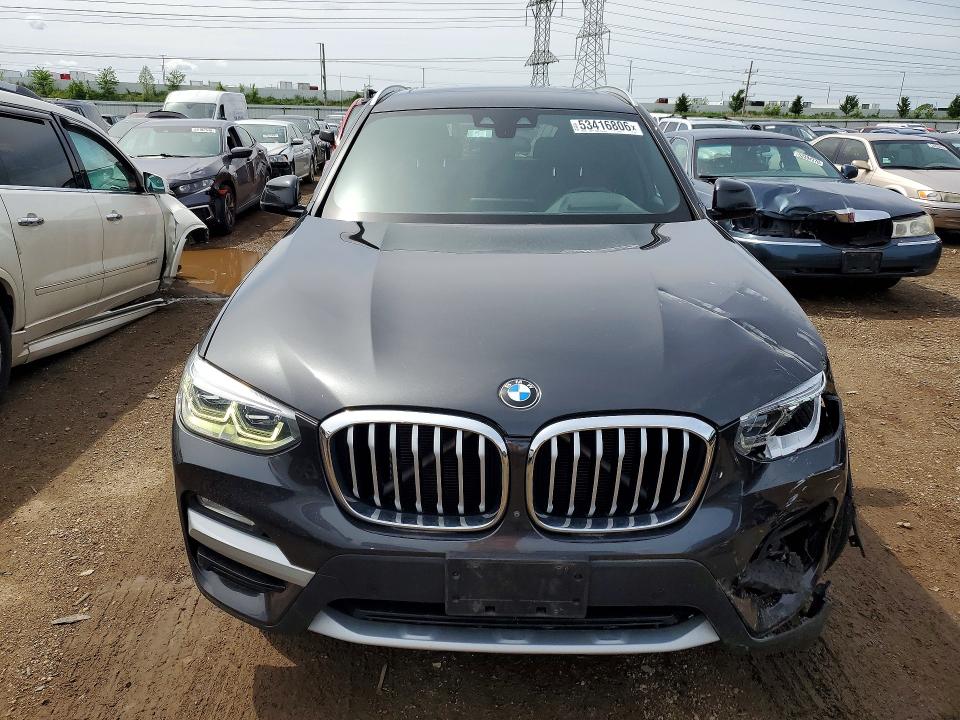 2018 BMW X3 VIN 5UXTR9C53JLD61948 COPART salvage auction — FRONT END, Il - Salvage Certificate, sold $300 on 2026-07-28 (photo 5)