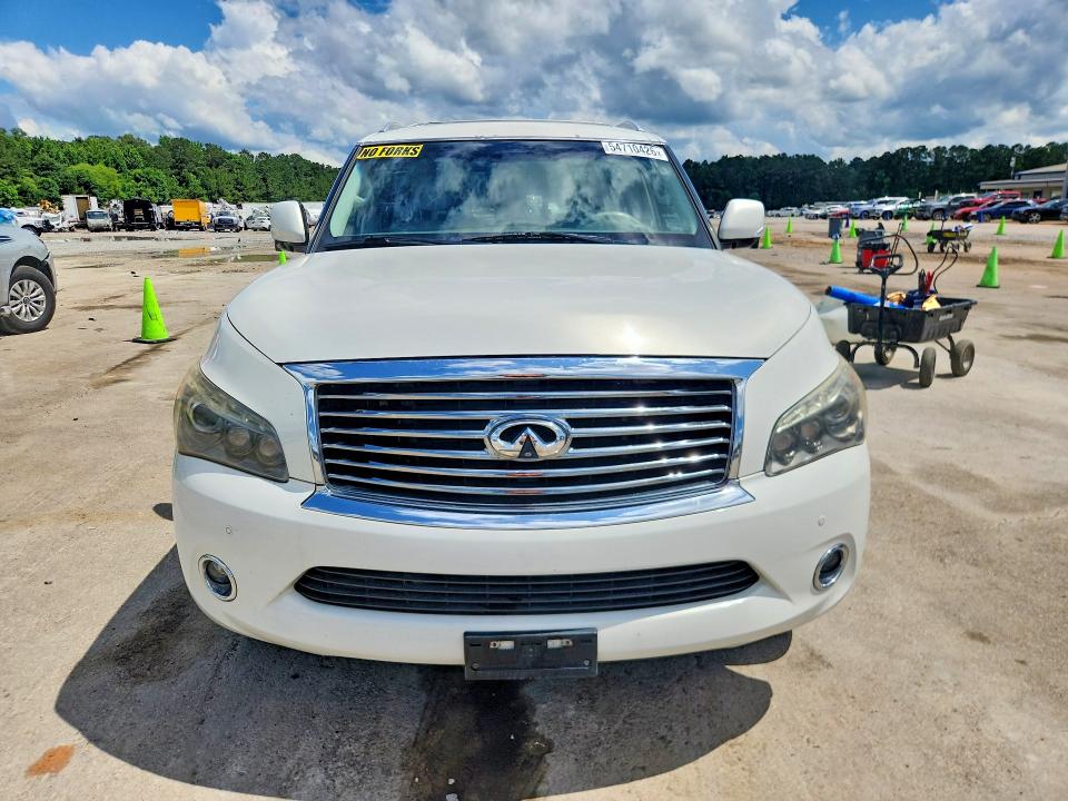 2011 Infiniti Qx56 VIN JN8AZ2NC6B9303313 COPART salvage auction — REAR END, Ms - Cert Of Title-Salvaged, sold $2,650 on 2026-07-17 (photo 5)