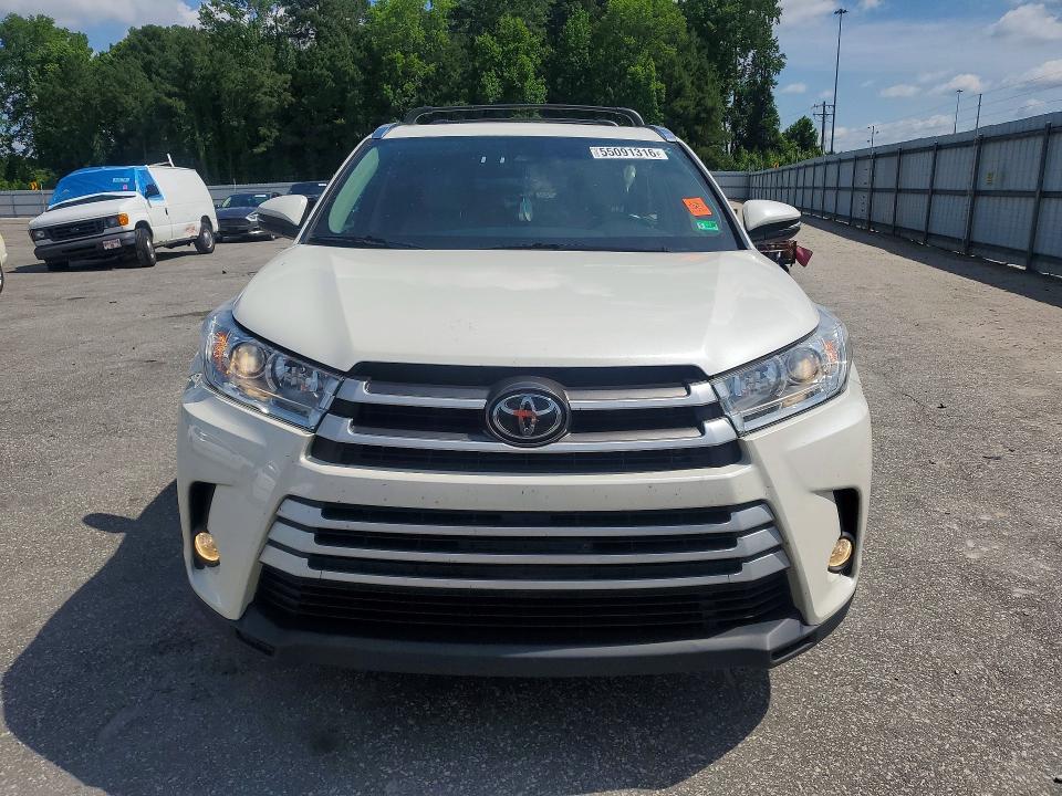 2019 Toyota Highlander VIN 5TDJZRFH8KS608361 COPART salvage auction — SIDE, NC - SALVAGE CERTIFICATE OF TITLE, sold $5,200 on 2026-07-28 (photo 5)