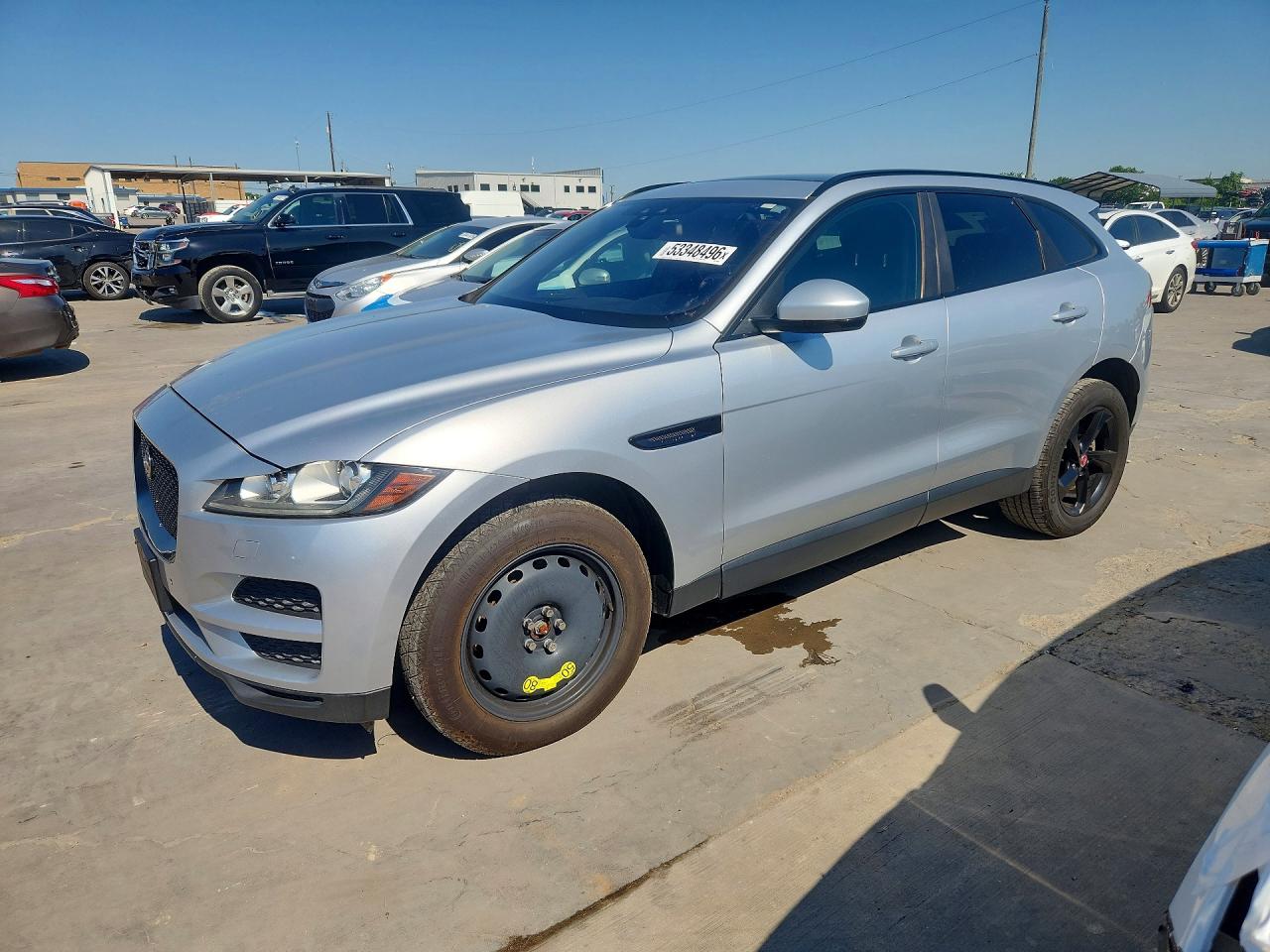 2018 Jaguar F-Pace VIN SADCJ2FX1JA265892 COPART salvage auction — Normal Wear, TX - CERTIFICATE OF TITLE (P), sold $4,300 on 2026-07-09 (photo 1)