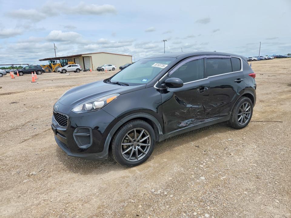 2017 Kia VIN KNDPM3AC8H7105207 COPART salvage auction — SIDE, TX - SALVAGE VEHICLE TITLE (P), sold $2,750 on 2026-07-15 (photo 1)
