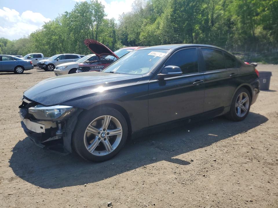 2013 BMW 3er VIN WBA3B5C50DF594777 COPART salvage auction — FRONT END, Ny - Mv-907A Salvage Certificate, sold $1,000 on 2026-07-14 (photo 1)