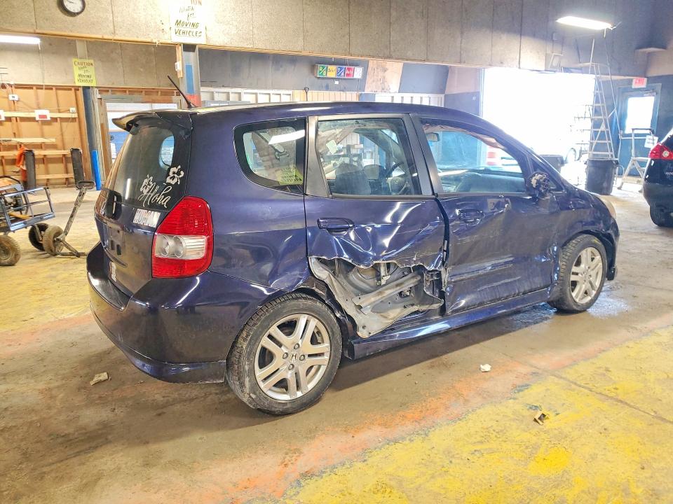 2008 Honda Fit VIN JHMGD38668S015047 COPART salvage auction — SIDE, In - Cert Of Title-Salvage Title, sold $675 on 2026-07-17 (photo 3)