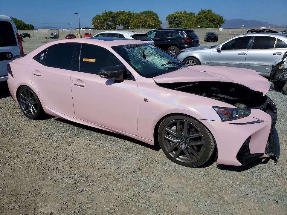2017 Lexus Is VIN JTHBE1D29H5030638 COPART salvage auction — FRONT END, Ca - Salvage Certificate, sold $2,050 on 2026-07-14 (photo 4)