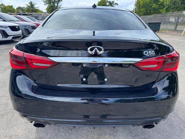 2021 Infiniti Q50 VIN JN1EV7AP1MM701174 COPART salvage auction — MINOR DENT/SCRATCHES, Fl - Certificate Of Destruction (P), sold $9,800 on 2026-07-27 (photo 6)