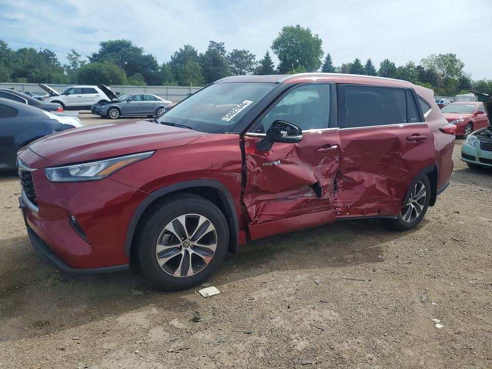 2020 Toyota Highlander VIN 5TDHBRCH7LS507773 COPART salvage auction — SIDE, Il - Salvage Certificate, sold $11,700 on 2026-07-28 (photo 1)