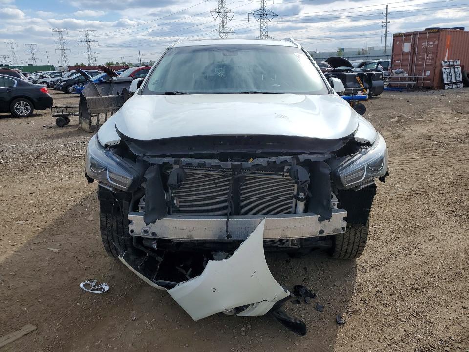 2017 Infiniti VIN 5N1DL0MM5HC517080 COPART salvage auction — FRONT END, Il - Salvage Certificate, sold $2,300 on 2026-07-09 (photo 5)