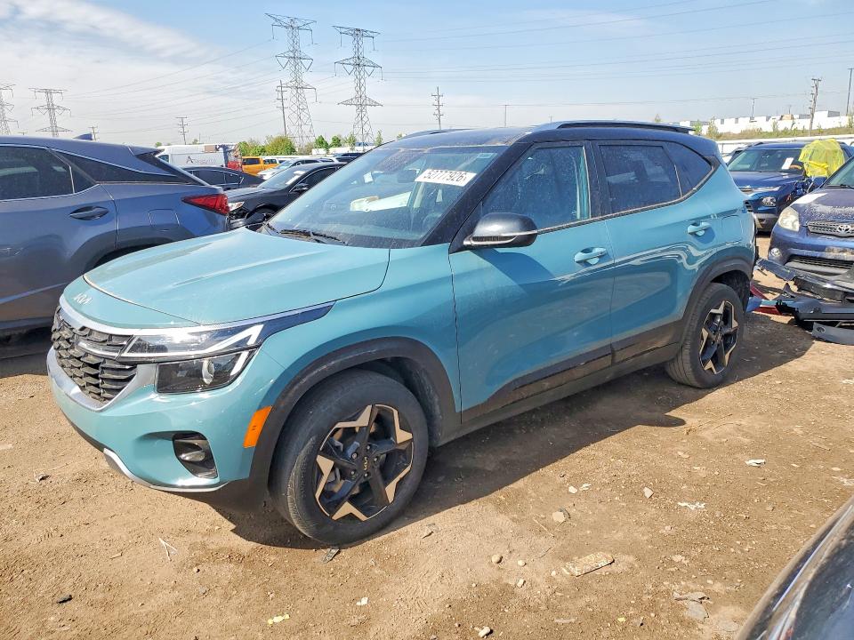 2025 Kia Seltos VIN KNDEUCAA9S7710821 COPART salvage auction — REAR END, Il - Salvage Certificate, sold $7,600 on 2026-07-16 (photo 1)