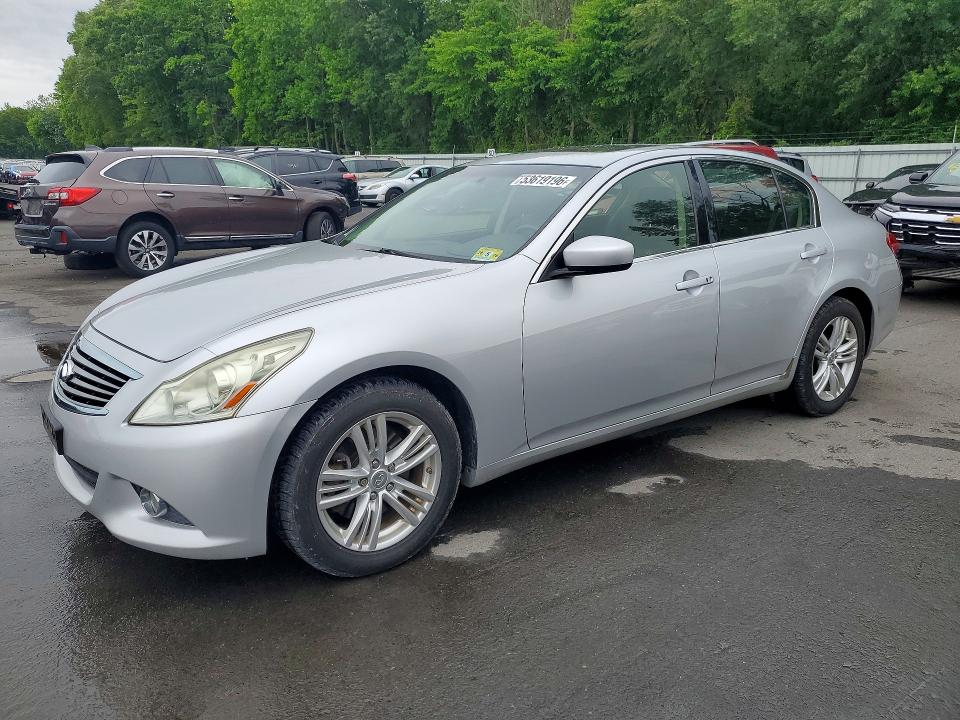 2011 Infiniti G VIN JN1CV6AR8BM356449 COPART salvage auction — REAR END, Nj - Cert Of Title-Salvage, sold $4,600 on 2026-07-09 (photo 1)