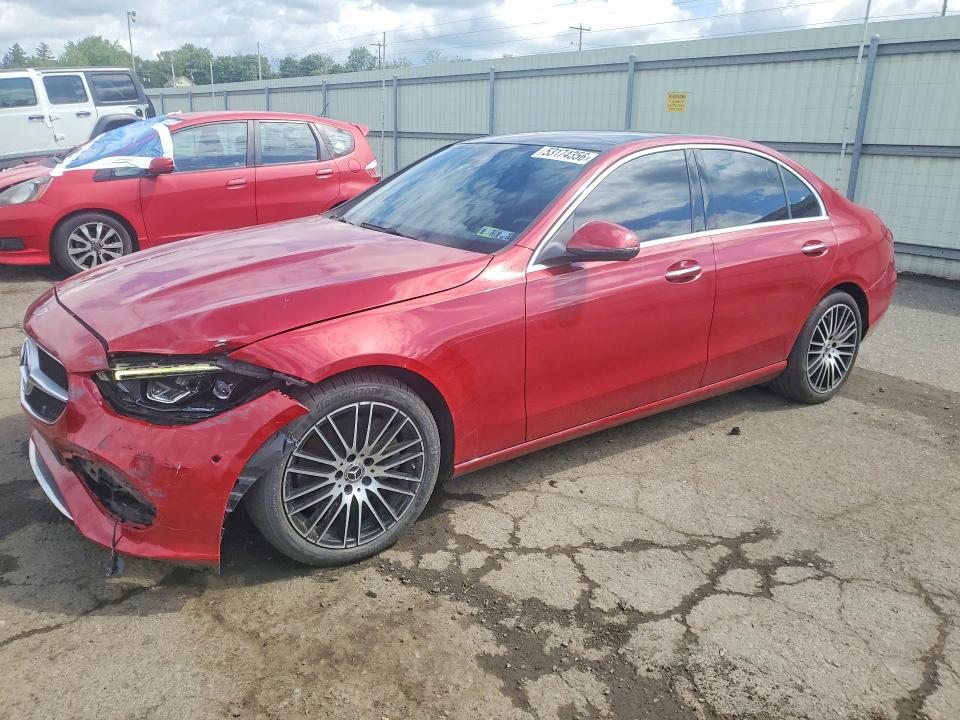 2024 Mercedes-benz C class VIN W1KAF4HB7RR217530 COPART salvage auction — FRONT END, PA - CERTIFICATE OF SALVAGE, sold $18,500 on 2026-07-17 (photo 1)
