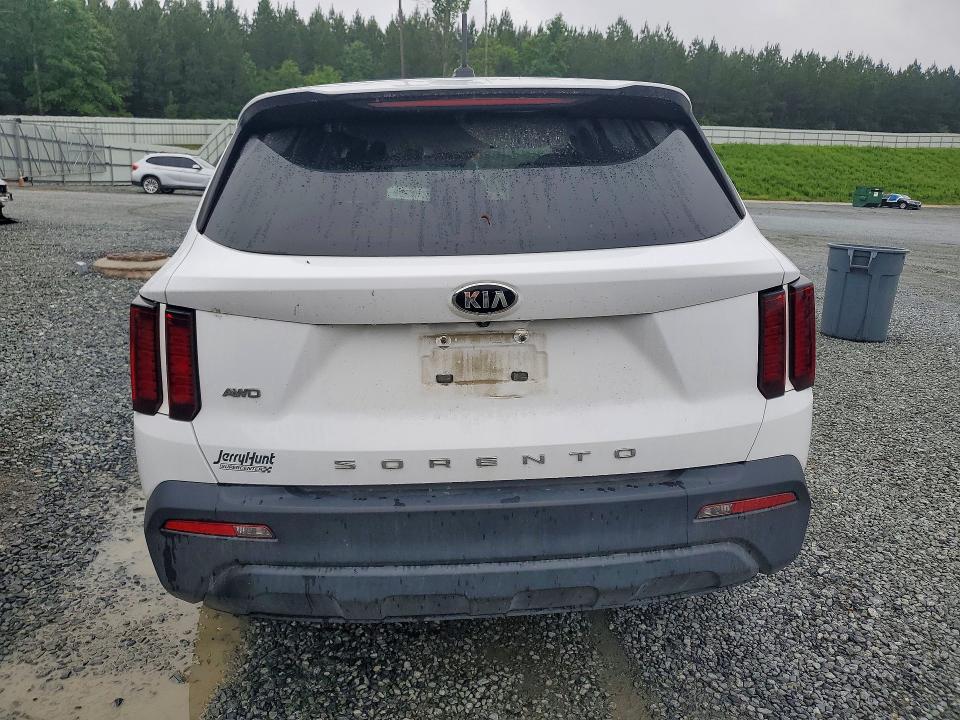 2021 Kia Sorento VIN 5XYRGDLC9MG031893 COPART salvage auction — FRONT END, Nc - Salvage Certificate Of Title, sold $6,200 on 2026-07-09 (photo 6)