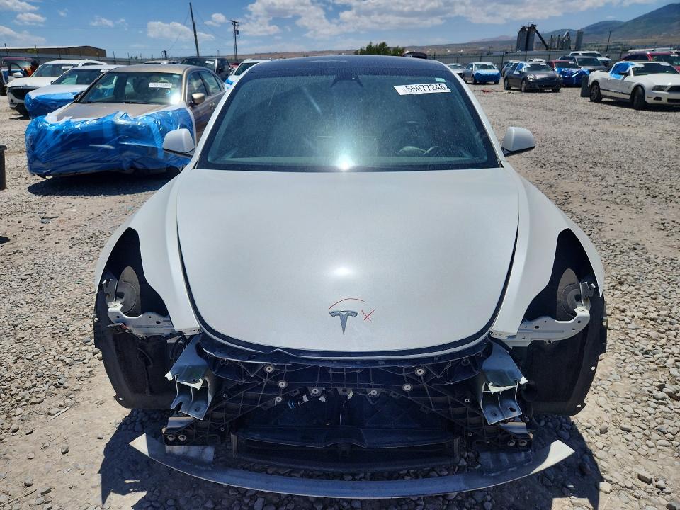 2021 Tesla Model 3 VIN 5YJ3E1EC3MF059669 COPART salvage auction — REAR END, UT - SALVAGE CERTIFICATE, sold $7,700 on 2026-07-24 (photo 5)