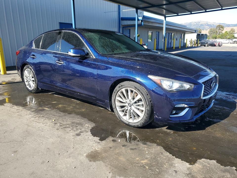 2022 Infiniti Q50 VIN JN1EV7BP8NM310653 COPART salvage auction — REAR END, CA - CERTIFICATE OF TITLE, sold $12,800 on 2026-07-14 (photo 4)
