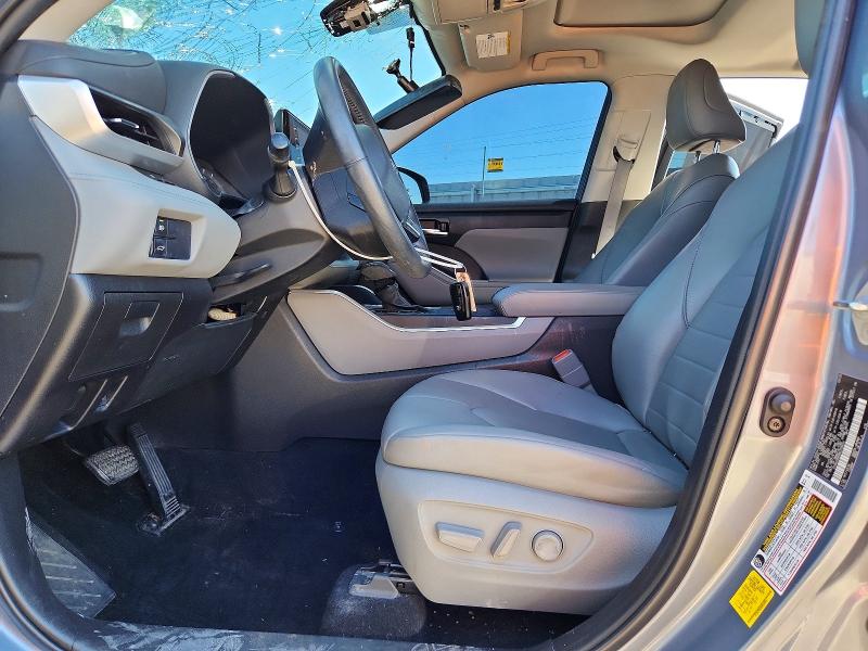 2022 Toyota Highlander VIN 5TDHZRBH9NS208933 COPART salvage auction — HAIL, MO - SALVAGE CERTIFICATE OF TITLE, sold $13,700 on 2026-07-27 (photo 7)